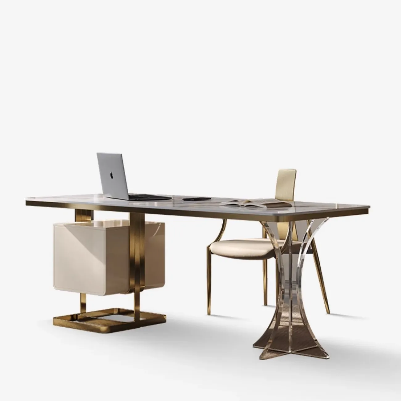 Роскошный письменный стол из натурального камня XPW 35698-29