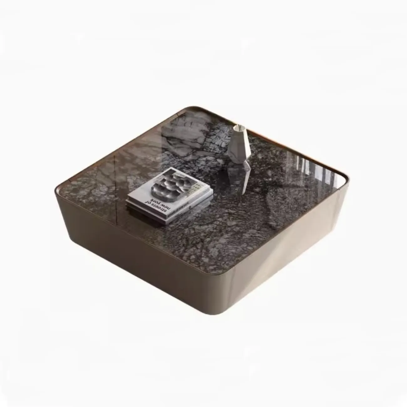 Квадратный роскошный кожаный журнальный столик XPW 35699-29