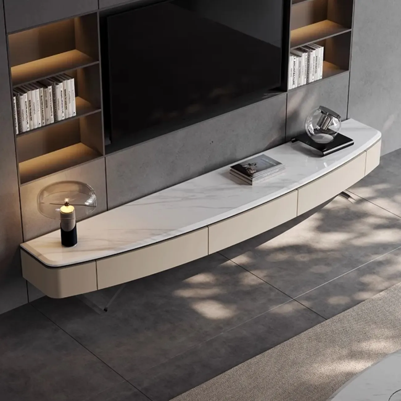 Роскошный шкаф для телевизора из натурального мрамор XPW 35702-29 Роскошный шкаф для телевизора из натурального мрамор XPW 35702-29