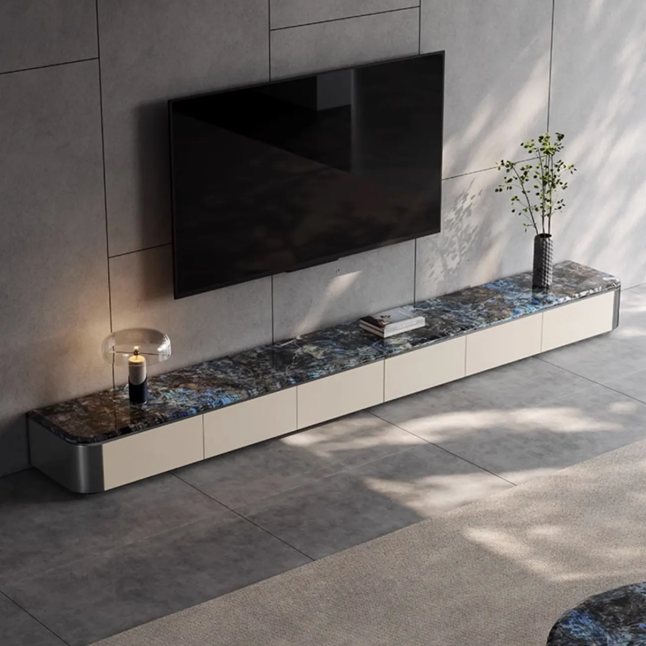 Роскошный шкаф под ТВ из натурального камня XPW 35703-29 Роскошный шкаф под ТВ из натурального камня XPW 35703-29