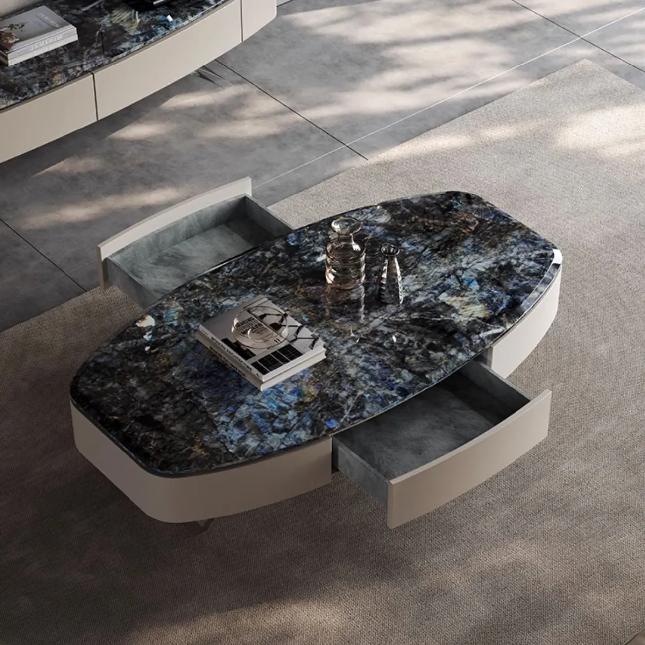Роскошный журнальный столик из натурального мрамора XPW 35710-29