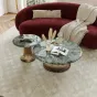 Роскошный журнальный столик из натурального камня с небольшой талией XPW 35713-29