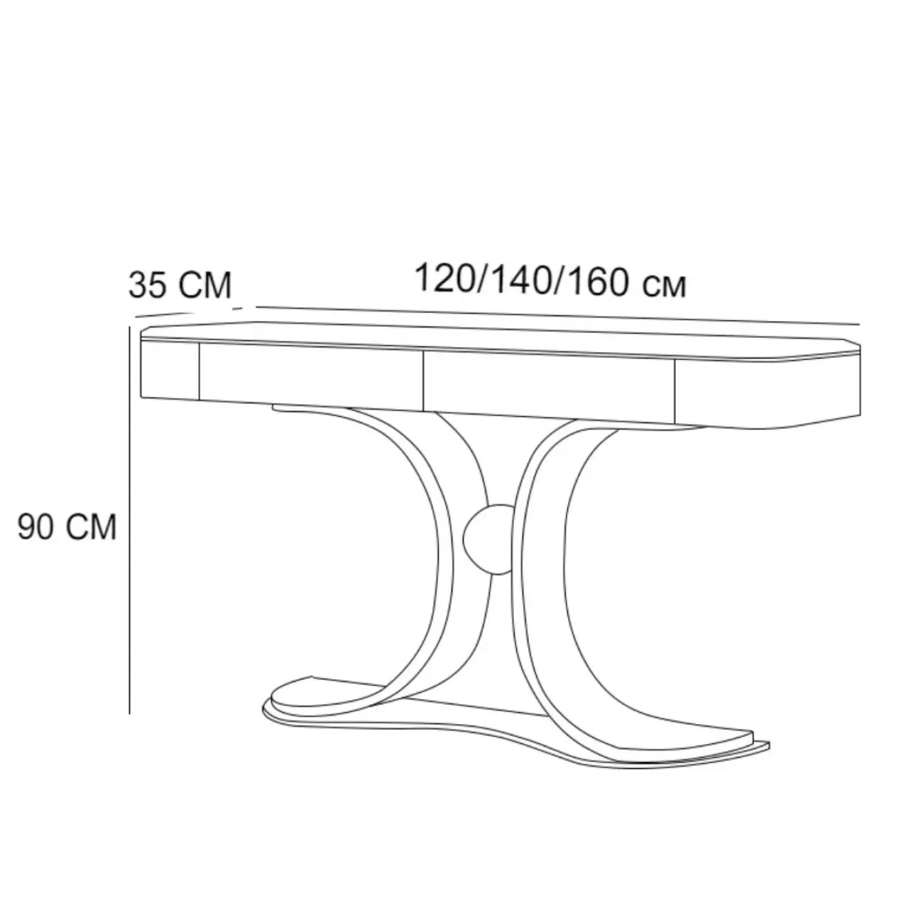 Роскошный консольный столик из натурального камня XPW 35717-29