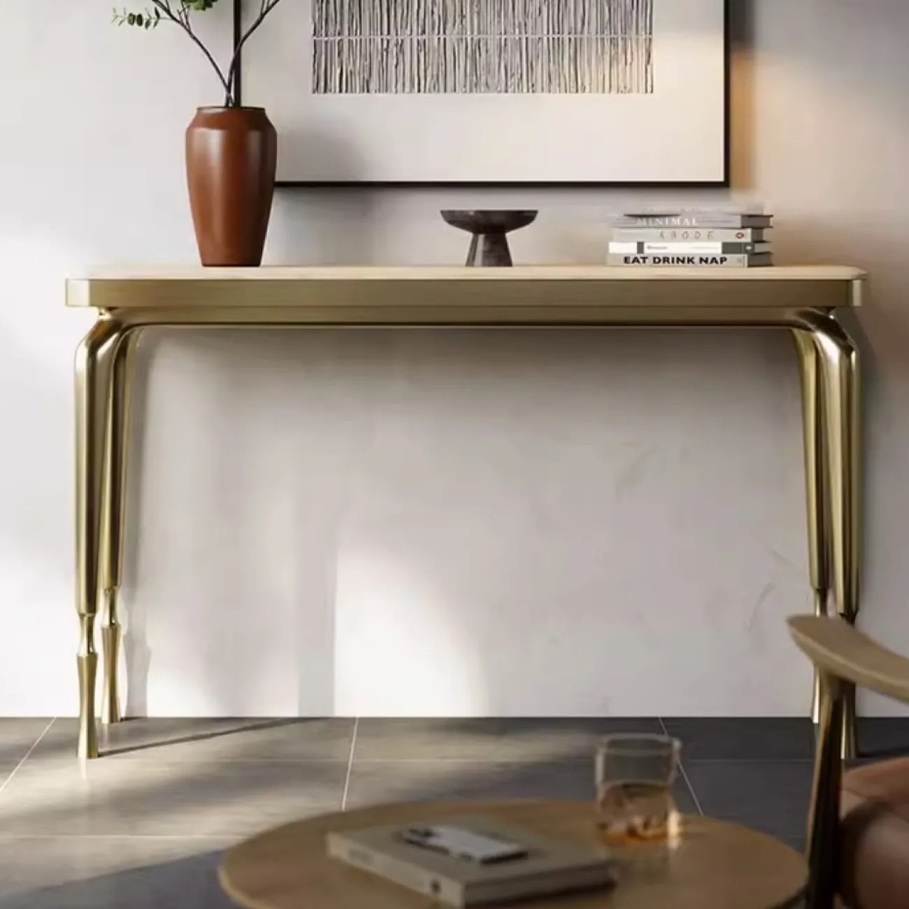 Роскошный консольный столик из массива дерева  XPW 35718-29