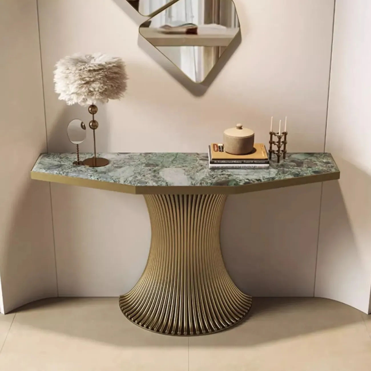 Роскошный консольный столик специальной формы из натурального камня XPW 35719-29