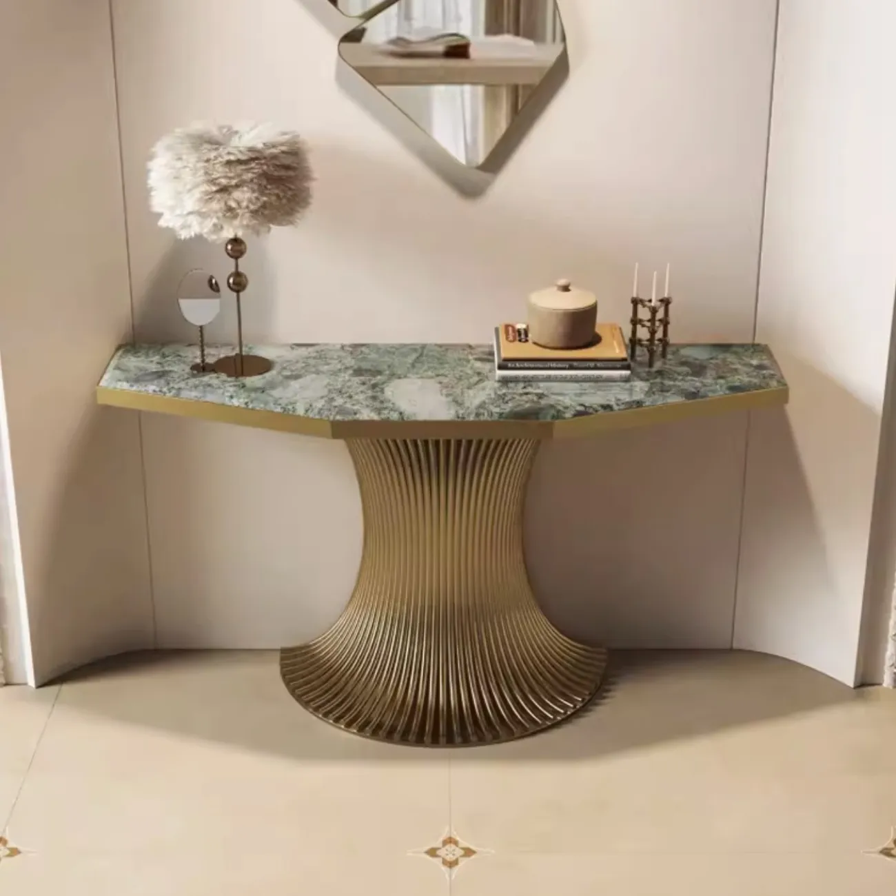 Роскошный консольный столик специальной формы из натурального камня XPW 35719-29