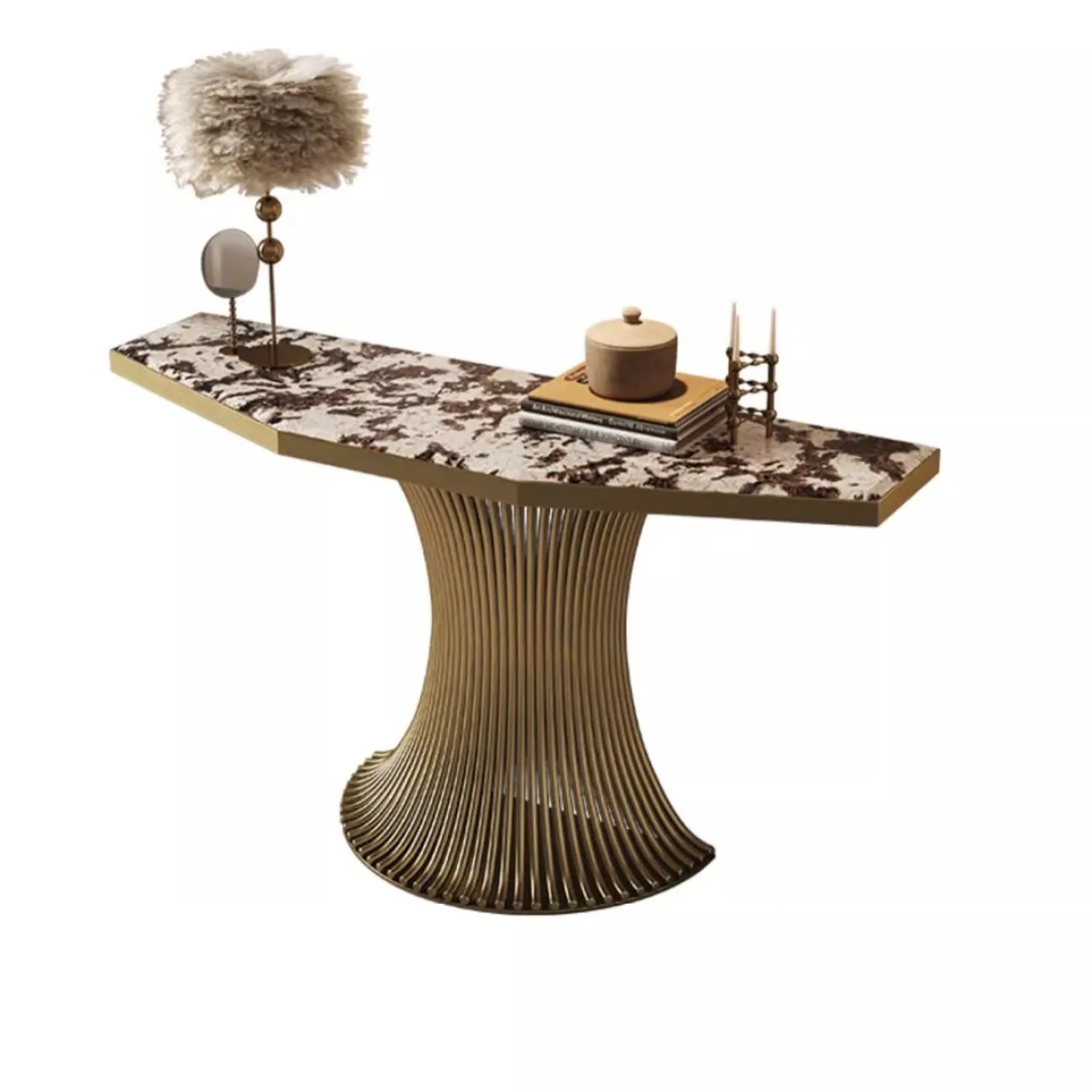 Роскошный консольный столик специальной формы из натурального камня XPW 35719-29