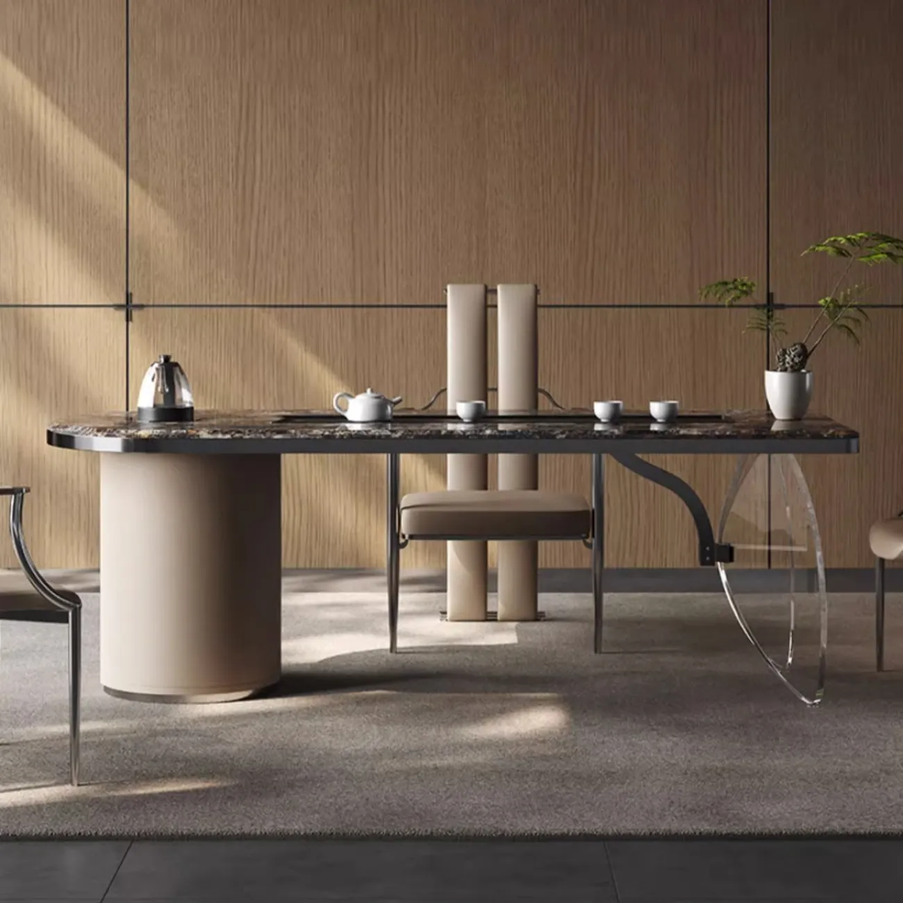 Роскошный обеденный стол из натурального камня XPW 35721-29