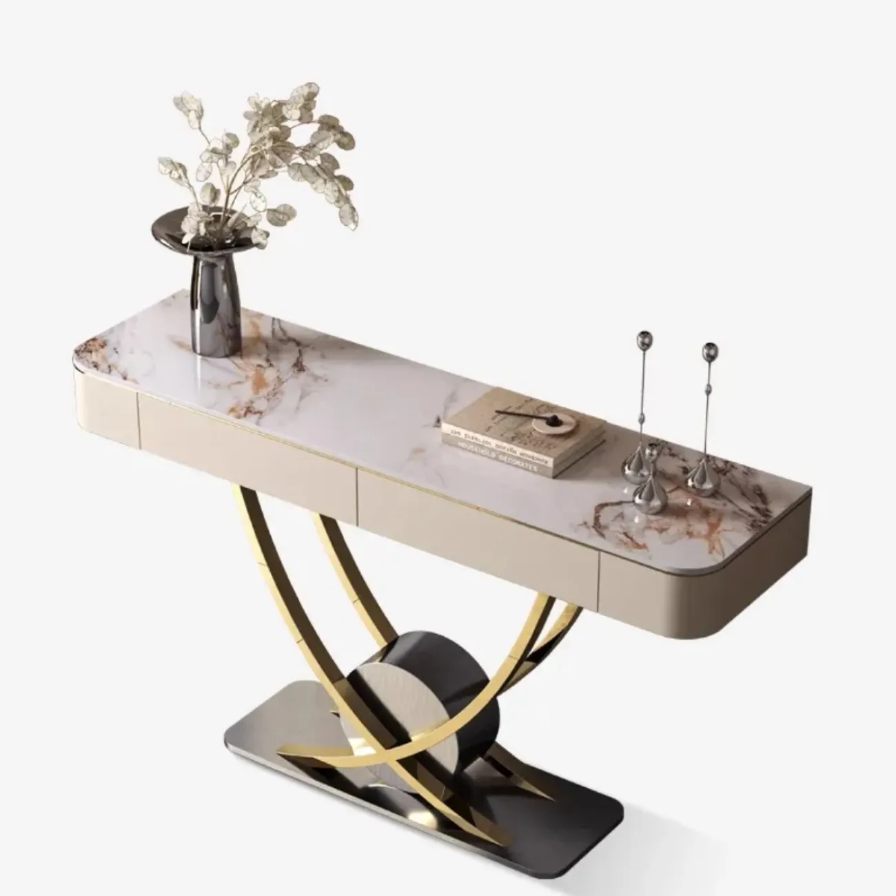 Декоративный консольный столик из натурального камня XPW 35722-29 Декоративный консольный столик из натурального камня XPW 35722-29