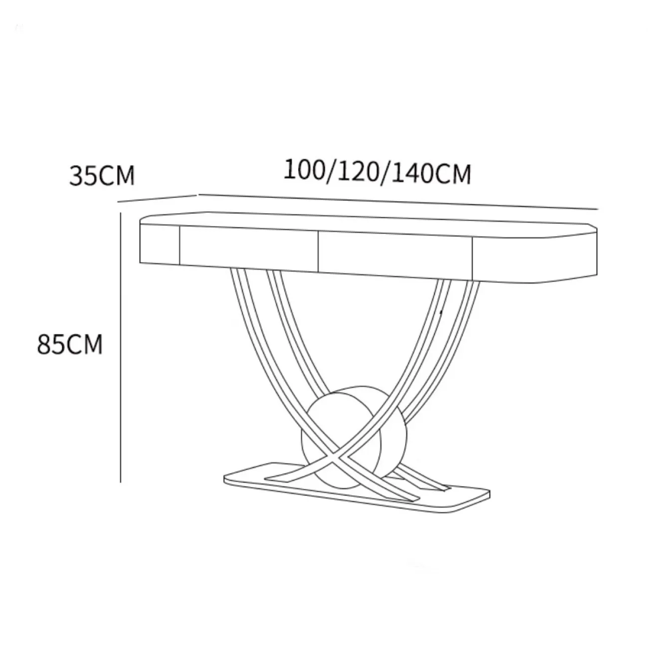 Декоративный консольный столик из натурального камня XPW 35722-29 Декоративный консольный столик из натурального камня XPW 35722-29
