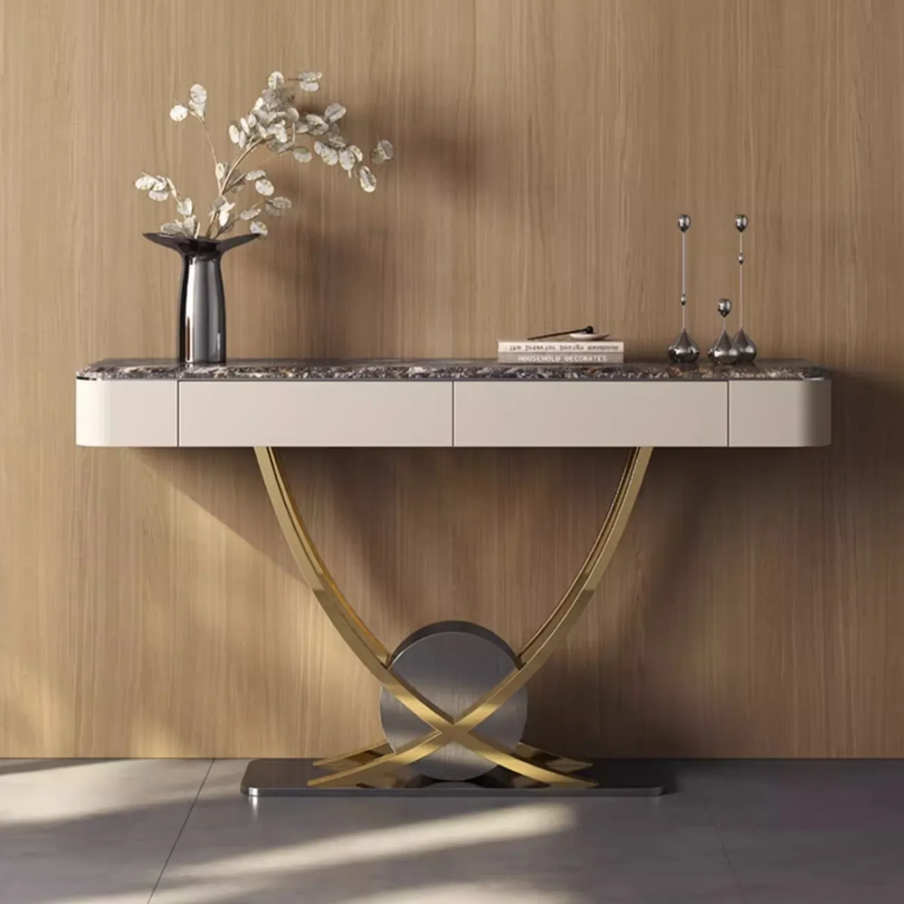 Декоративный консольный столик из натурального камня XPW 35722-29 Декоративный консольный столик из натурального камня XPW 35722-29