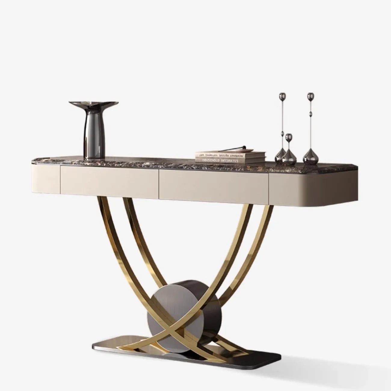 Декоративный консольный столик из натурального камня XPW 35722-29 Декоративный консольный столик из натурального камня XPW 35722-29