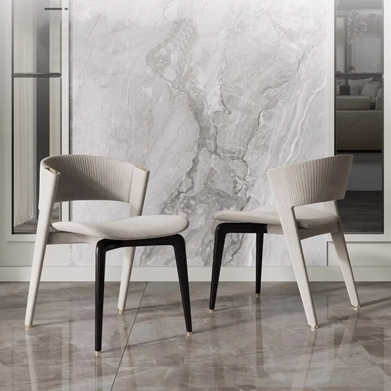 Роскошный обеденный стул со спинкой из массива ясеня XPW 