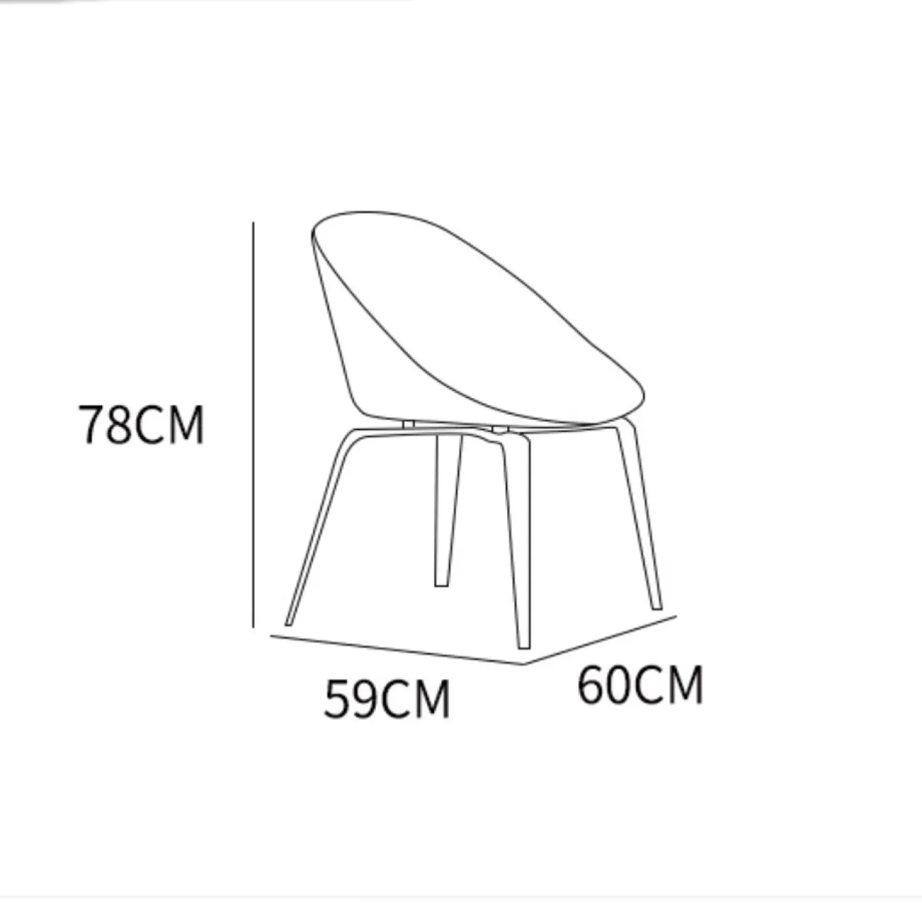 Обеденный стул с фигурной спинкой из матовой хлопковой ткани XPW 35726-29
