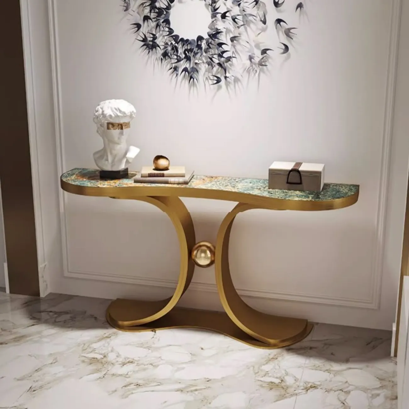 Роскошный консольный столик из натурального камня XPW 35706-29
