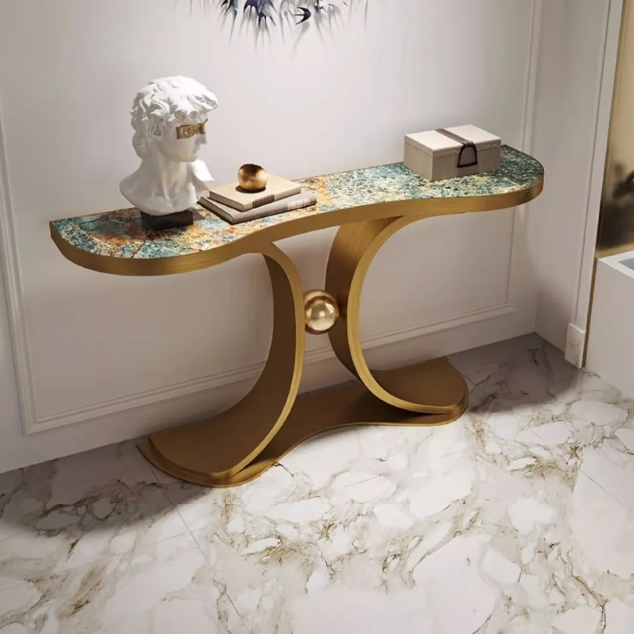 Роскошный консольный столик из натурального камня XPW 35706-29