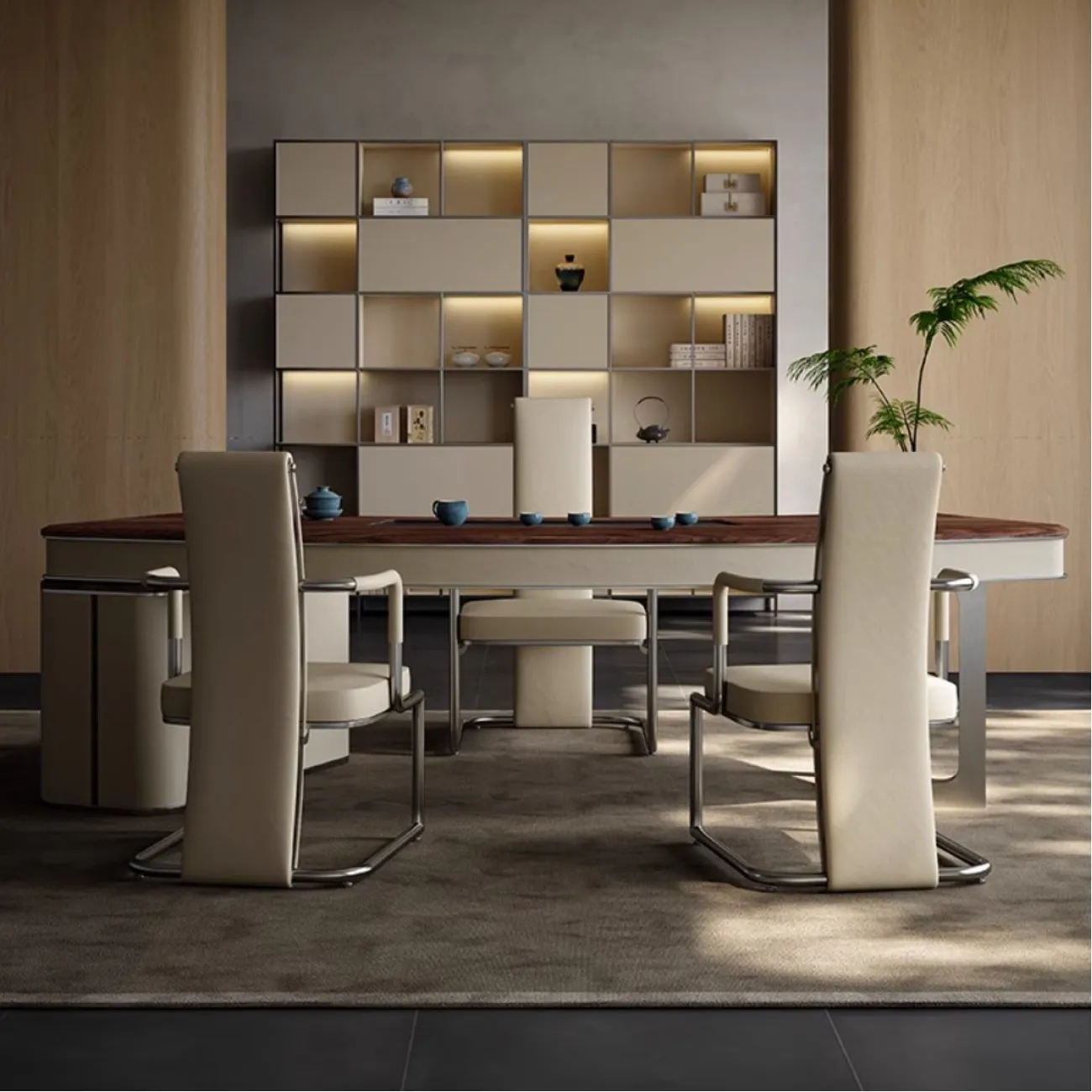 Обеденный стол с боковым шкафом в китайском стиле XPW 35728-29 Обеденный стол с боковым шкафом в китайском стиле XPW 35728-29