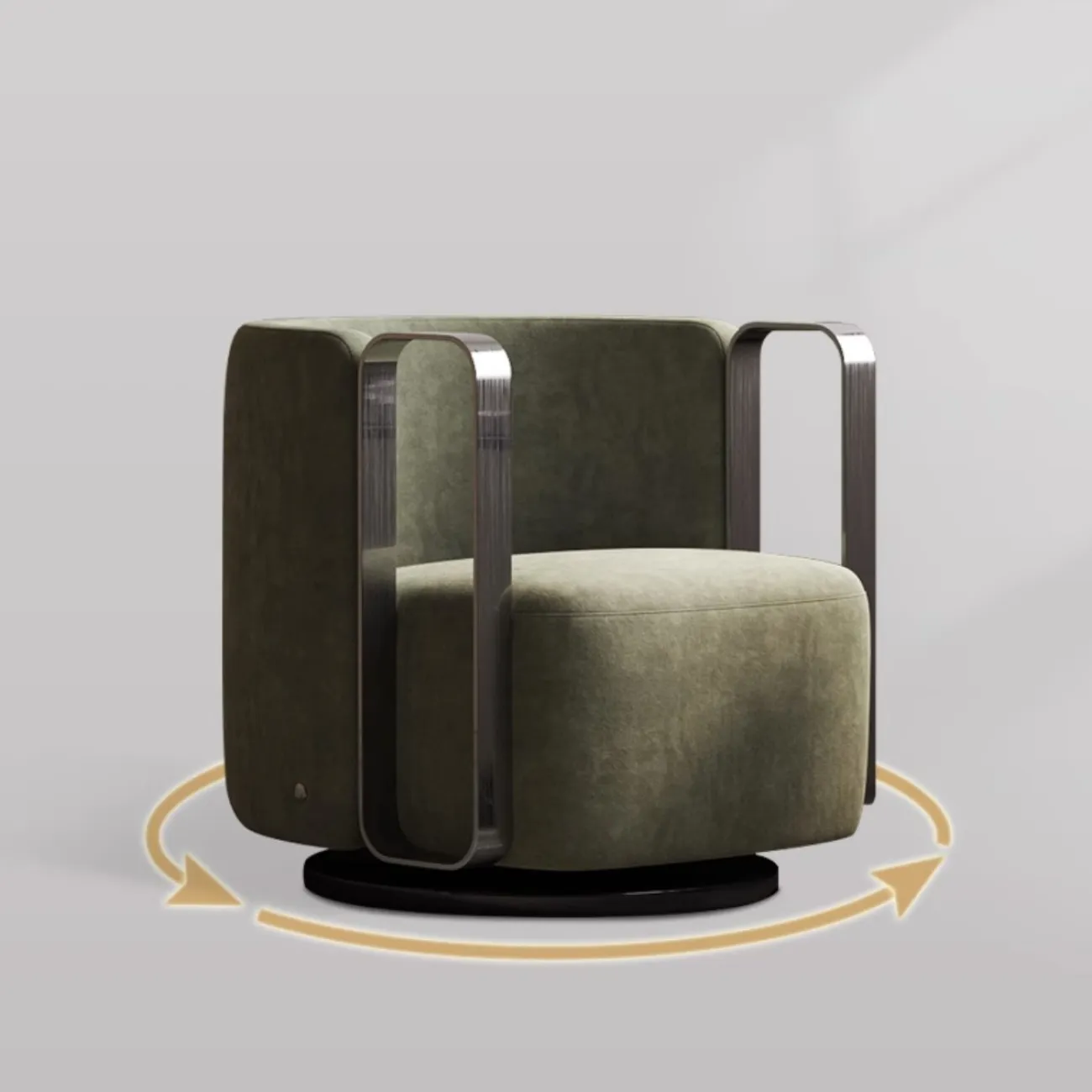 Роскошное кожаное кресло армейско-зеленого цвета XPW 35729-29 Роскошное кожаное кресло армейско-зеленого цвета XPW 35729-29