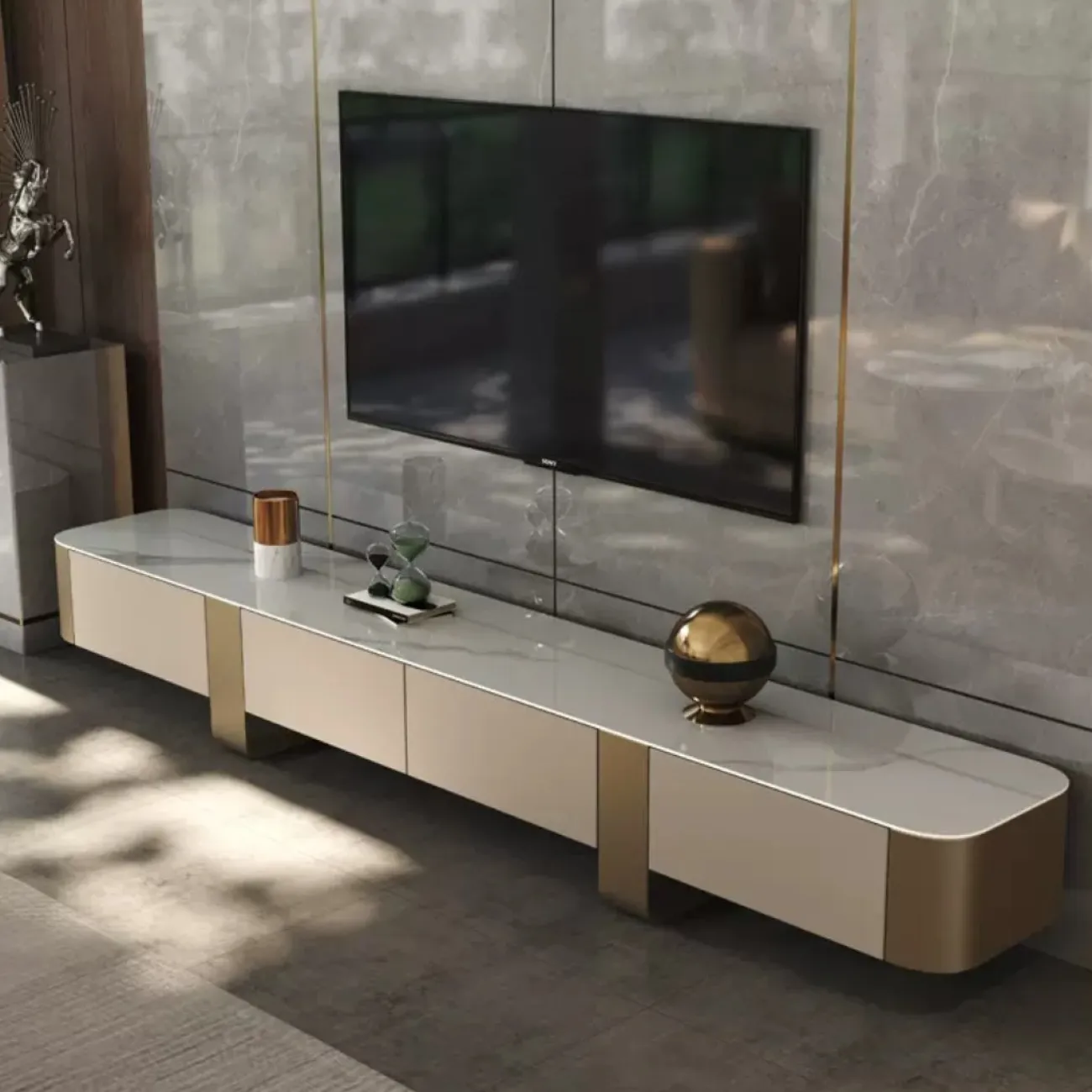 Роскошная тумба под телевизор с текстурированными краями XPW 35731-29