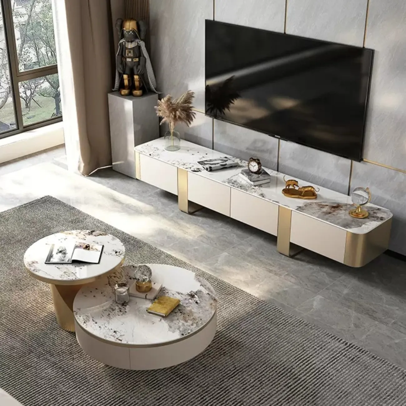 Роскошная тумба под телевизор с текстурированными краями XPW 35731-29