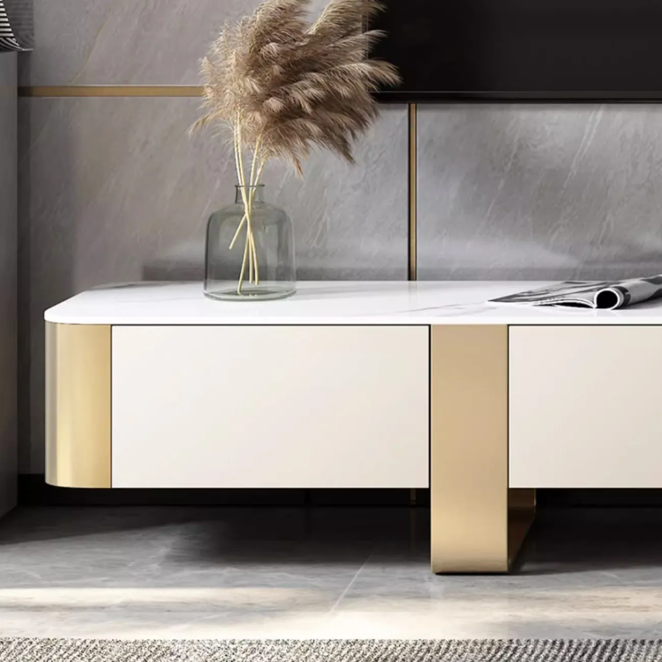 Роскошная тумба под телевизор с текстурированными краями XPW 35731-29