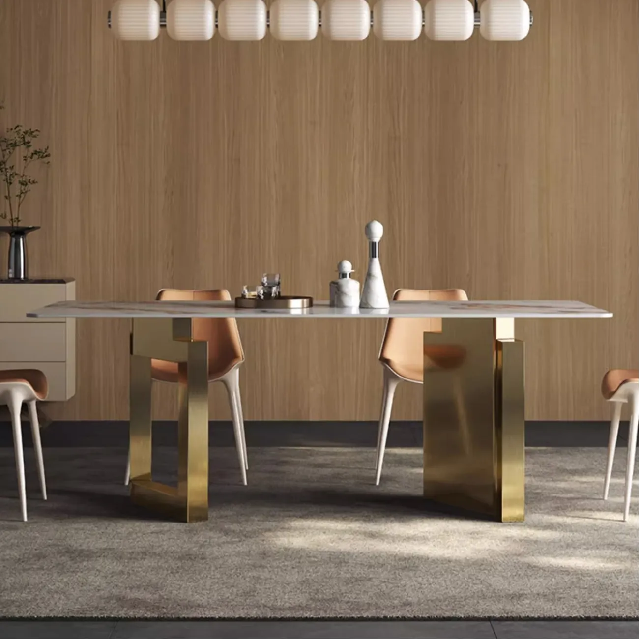 Обеденный стол из натурального роскошного камня XPW 35732-29