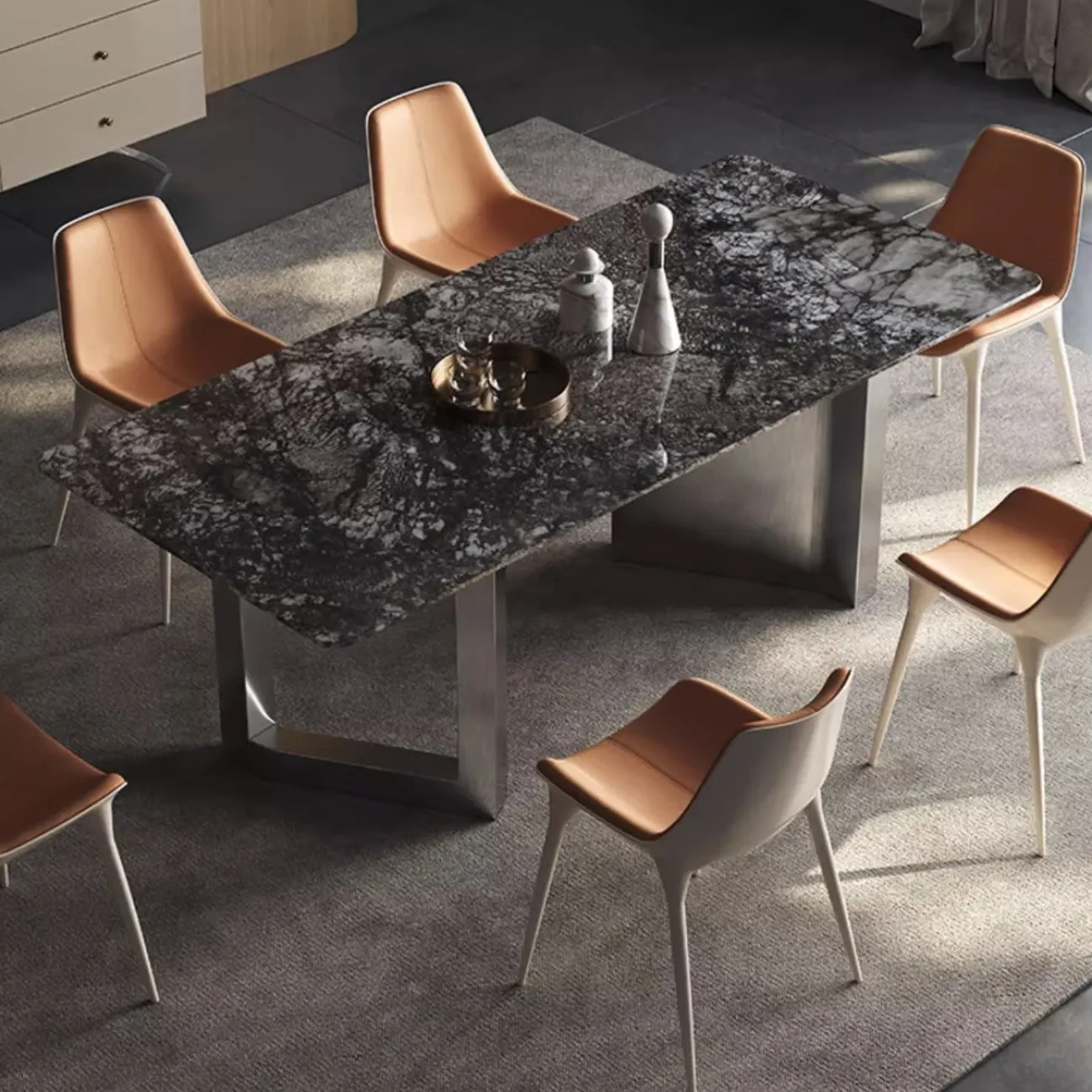 Обеденный стол из натурального роскошного камня XPW 35732-29