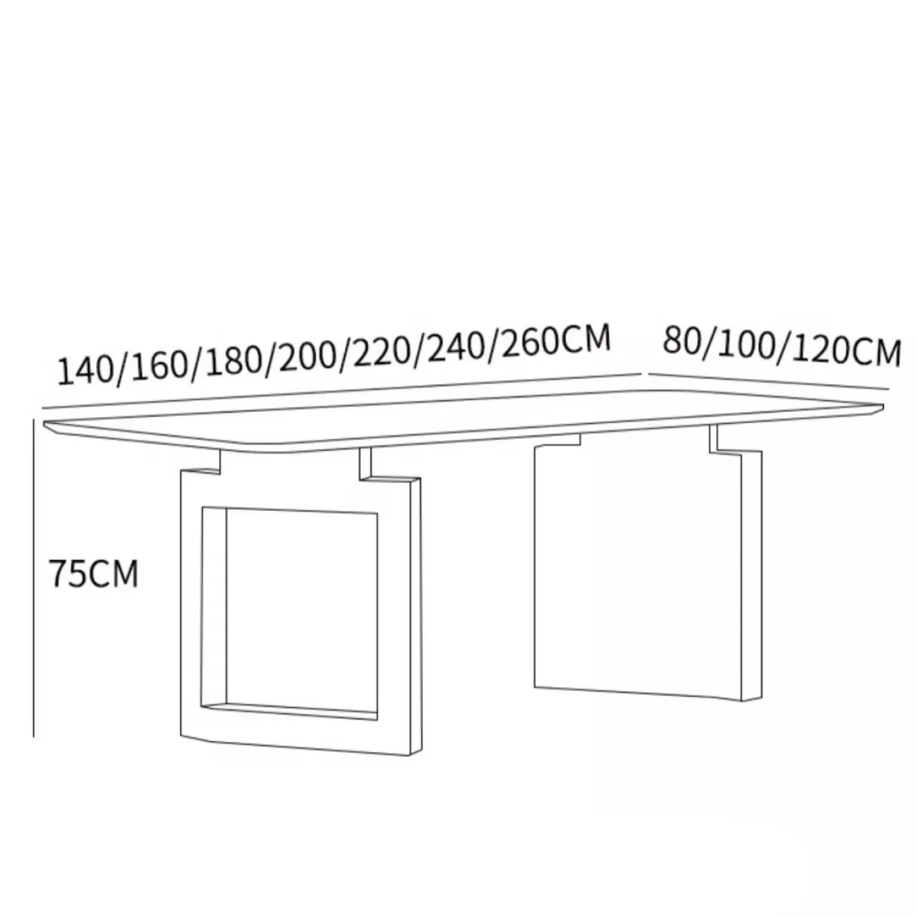 Обеденный стол из натурального роскошного камня XPW 35732-29