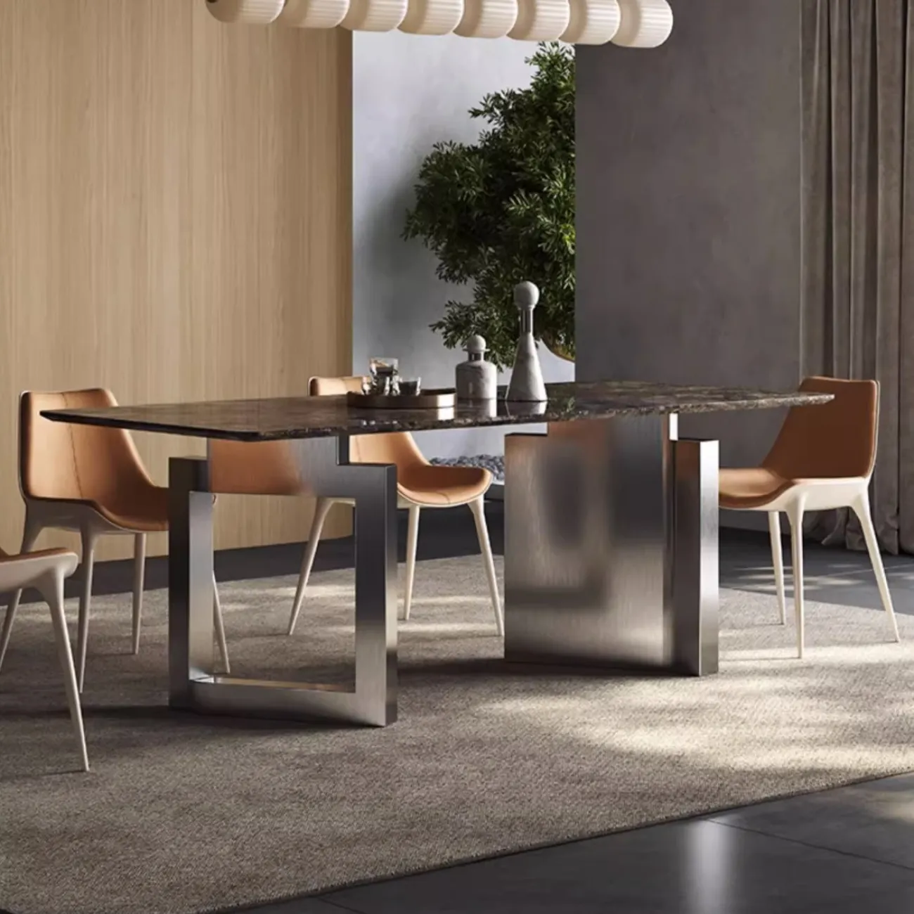 Обеденный стол из натурального роскошного камня XPW 35732-29