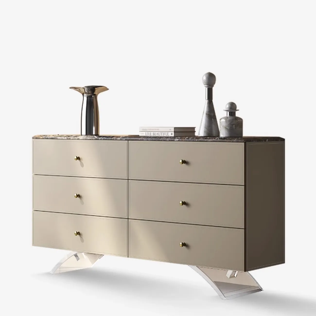 Современный коженный комод из натурального камня XPW 35733-29