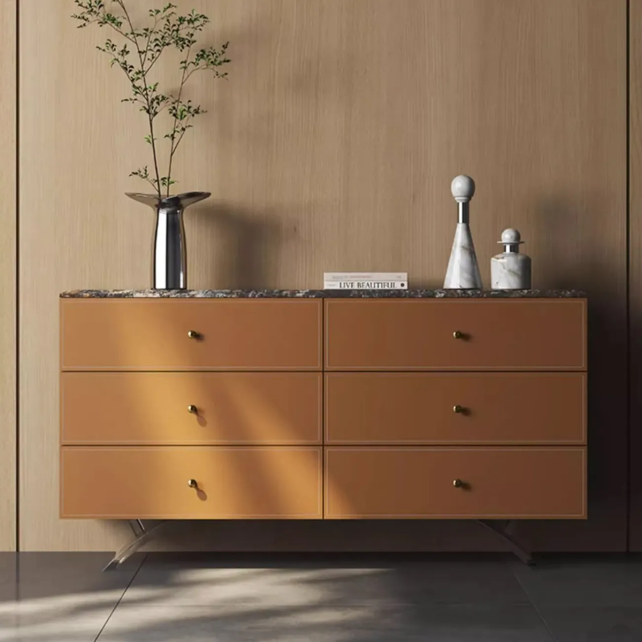 Современный коженный комод из натурального камня XPW 35733-29