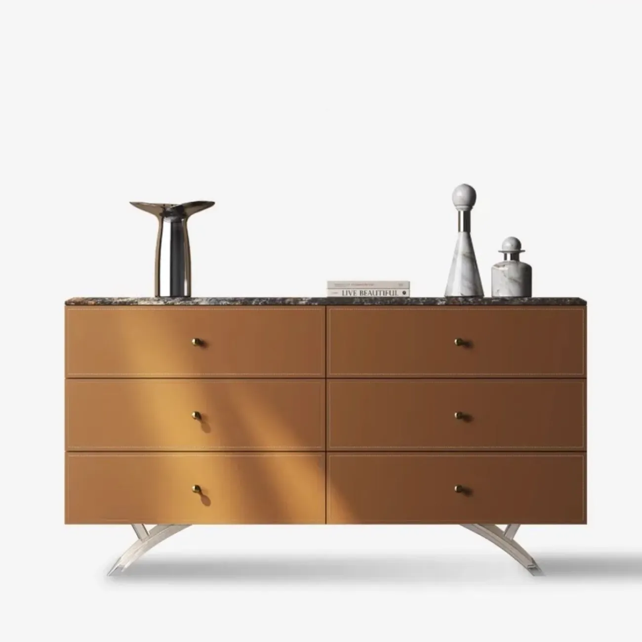 Современный коженный комод из натурального камня XPW 35733-29