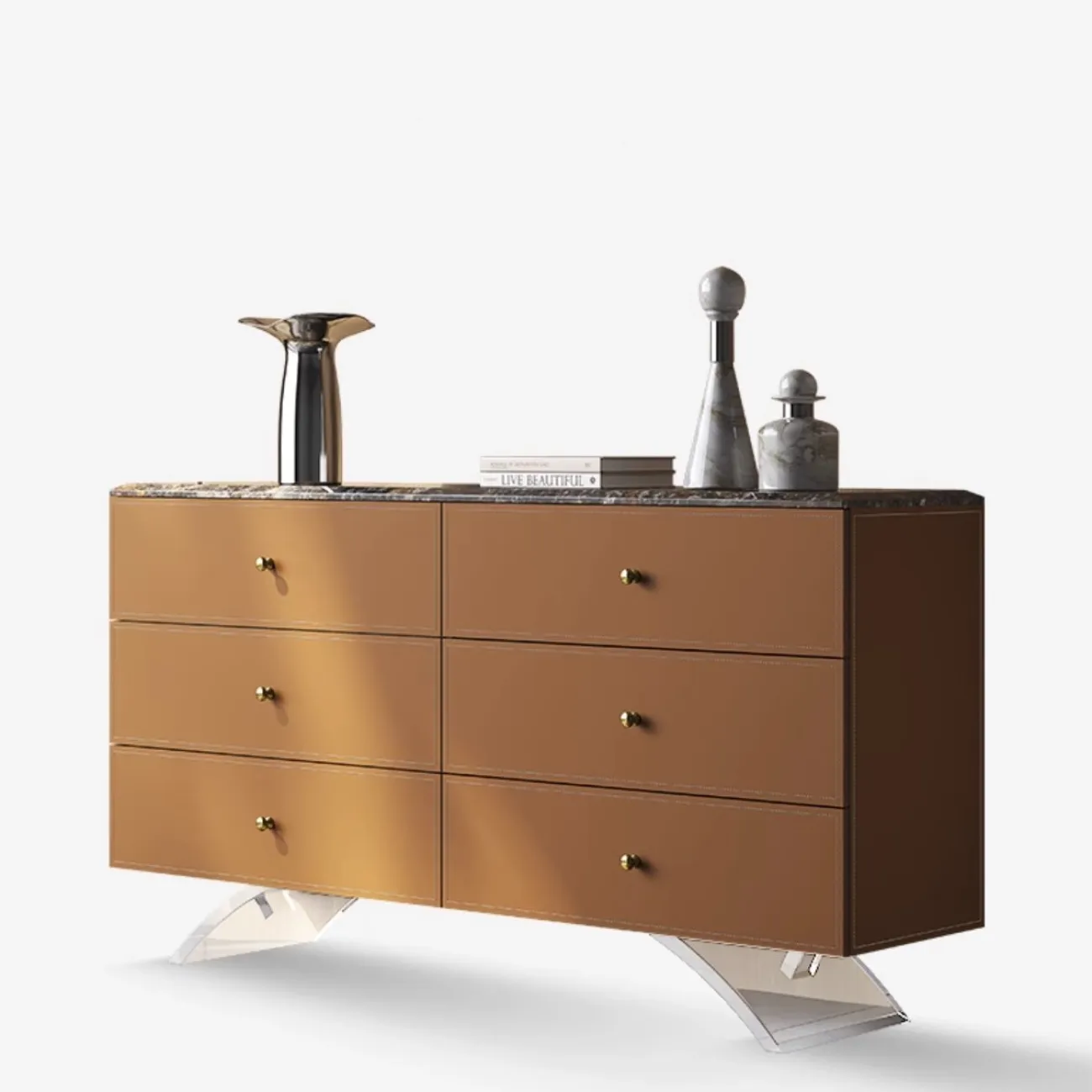 Современный коженный комод из натурального камня XPW 35733-29