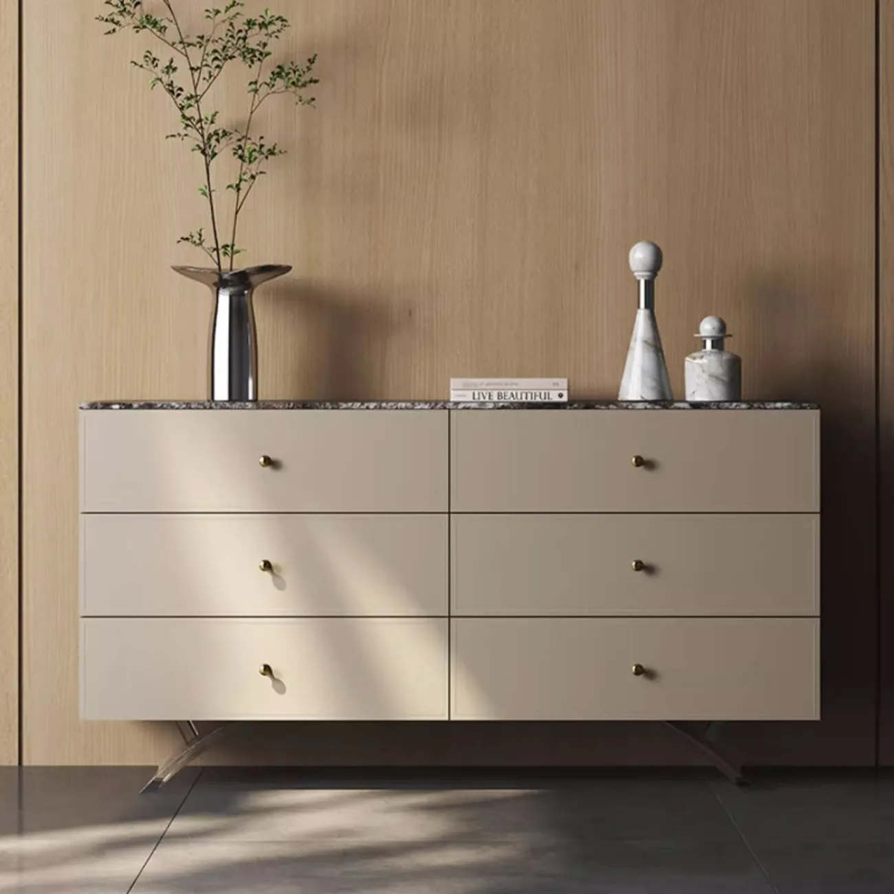 Современный коженный комод из натурального камня XPW 35733-29