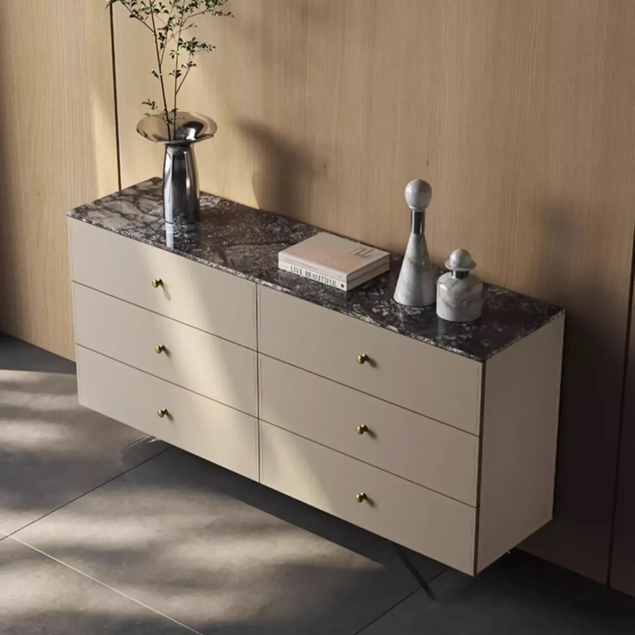 Современный коженный комод из натурального камня XPW 35733-29