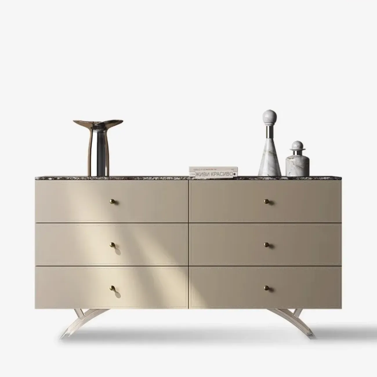 Современный коженный комод из натурального камня XPW 35733-29