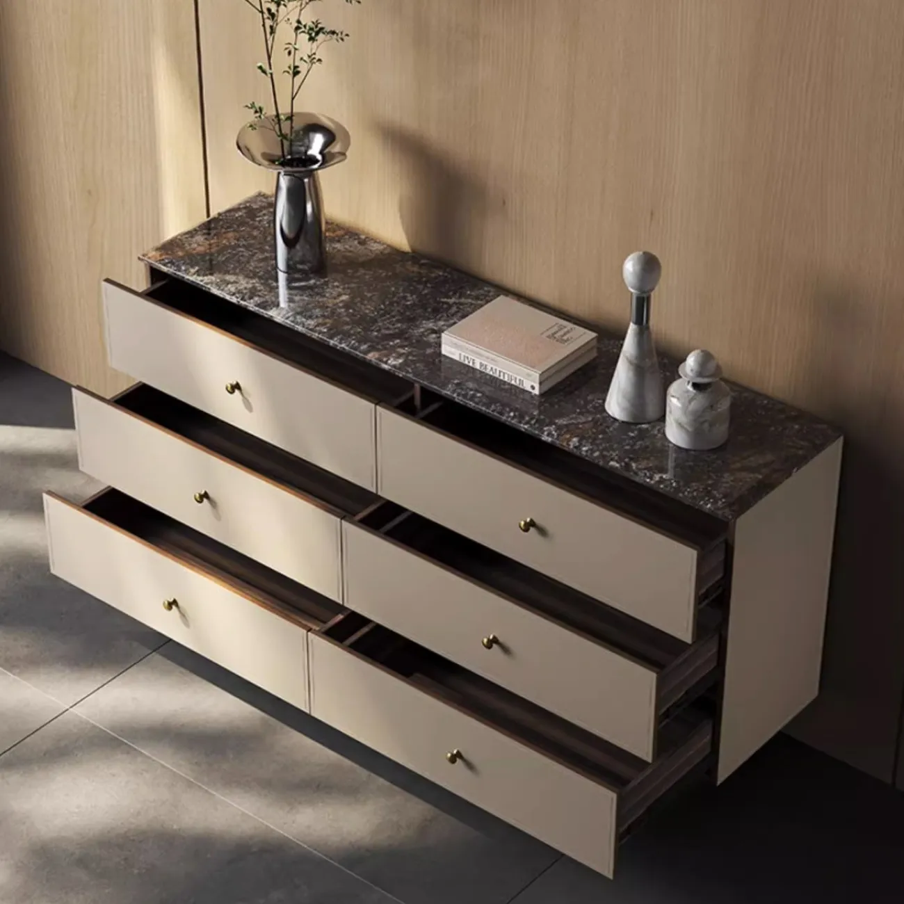 Современный коженный комод из натурального камня XPW 35733-29