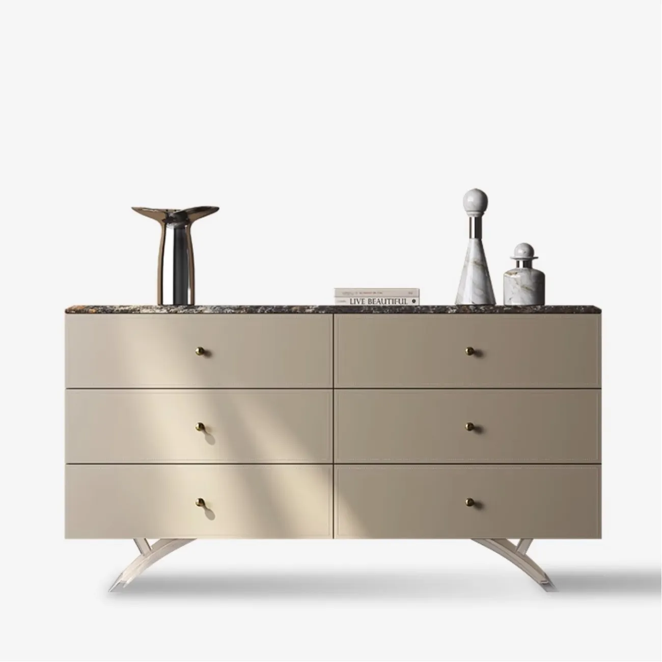 Современный коженный комод из натурального камня XPW 35733-29