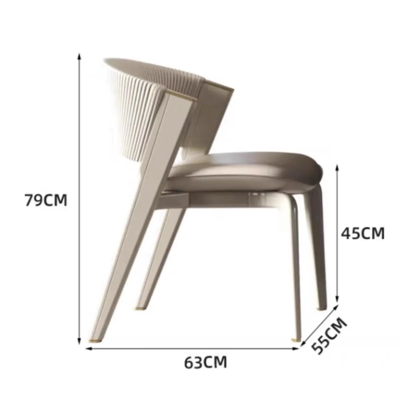 Роскошный обеденный стул со спинкой из массива ясеня XPW 