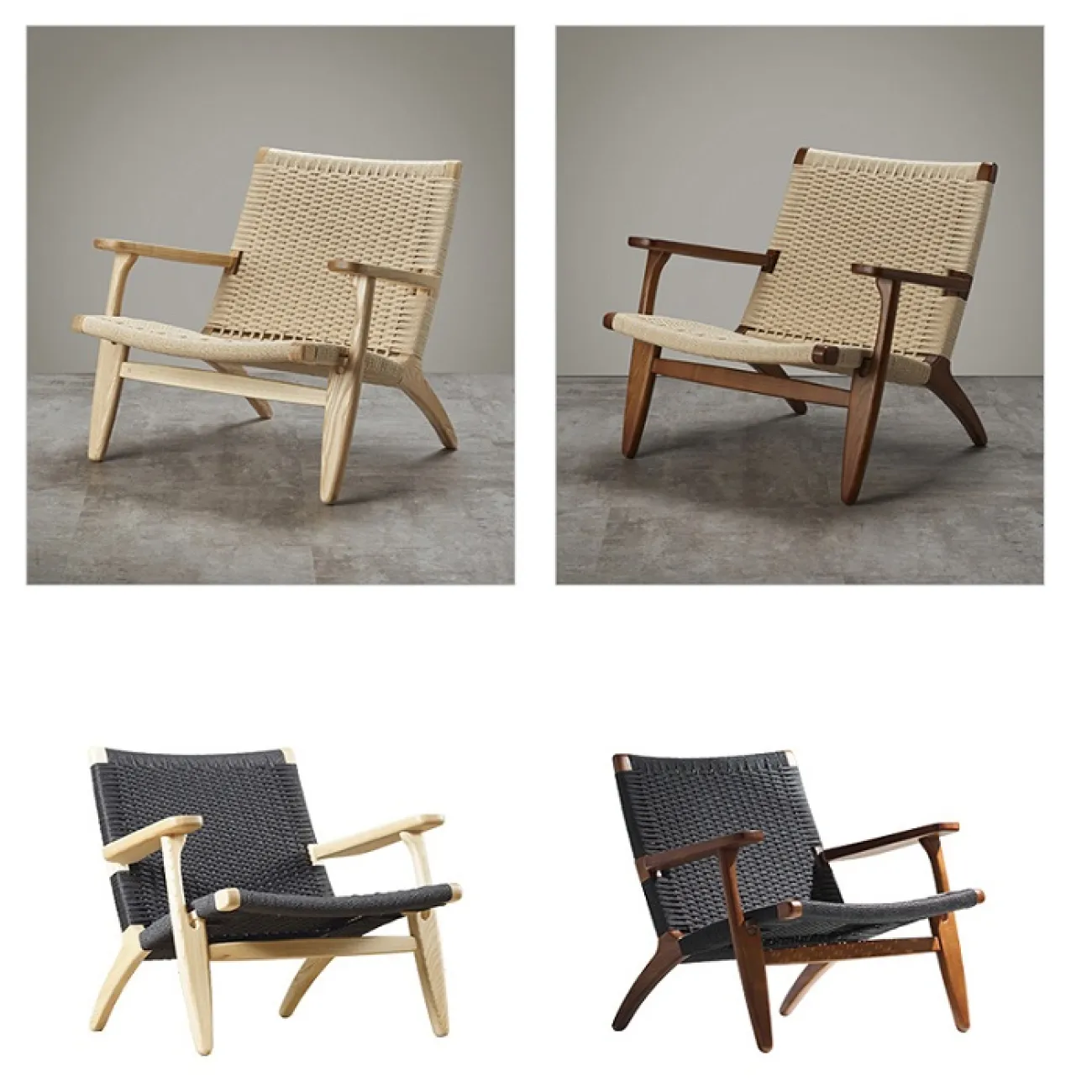 Дизайнерский плетенный стул George в скандинавском стиле