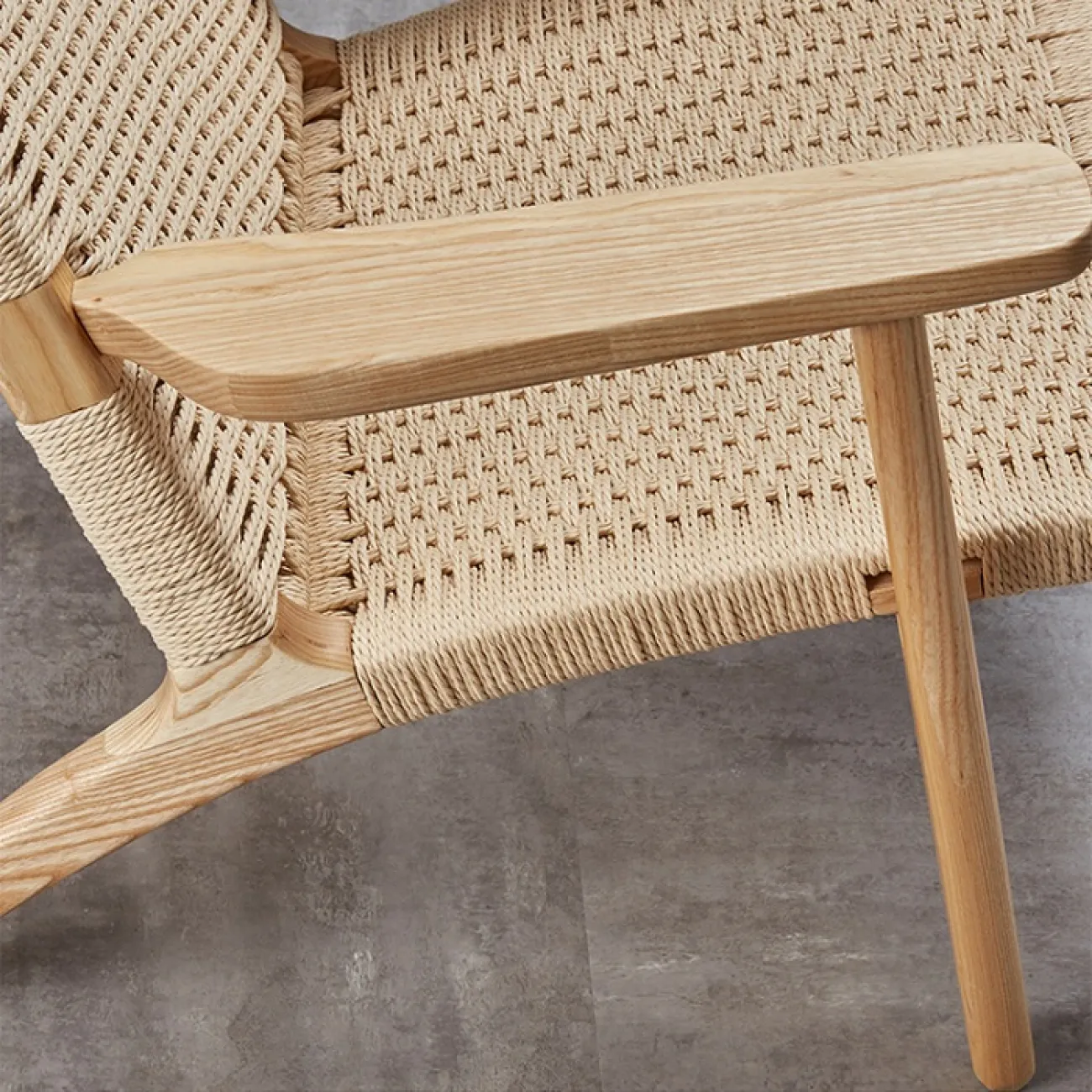 Дизайнерский плетенный стул George в скандинавском стиле