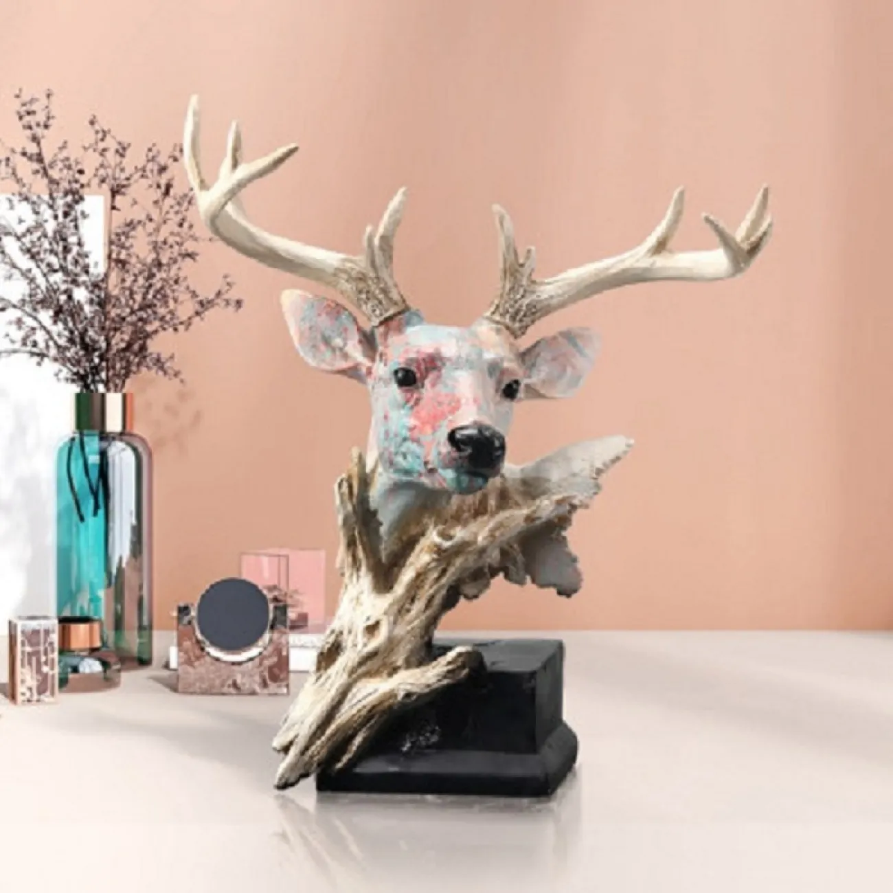 Настольная статуэтка Nordic Elk ручной росписи