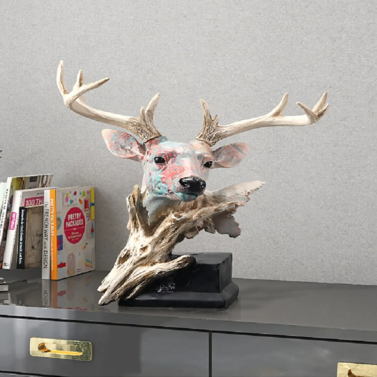 Настольная статуэтка Nordic Elk ручной росписи