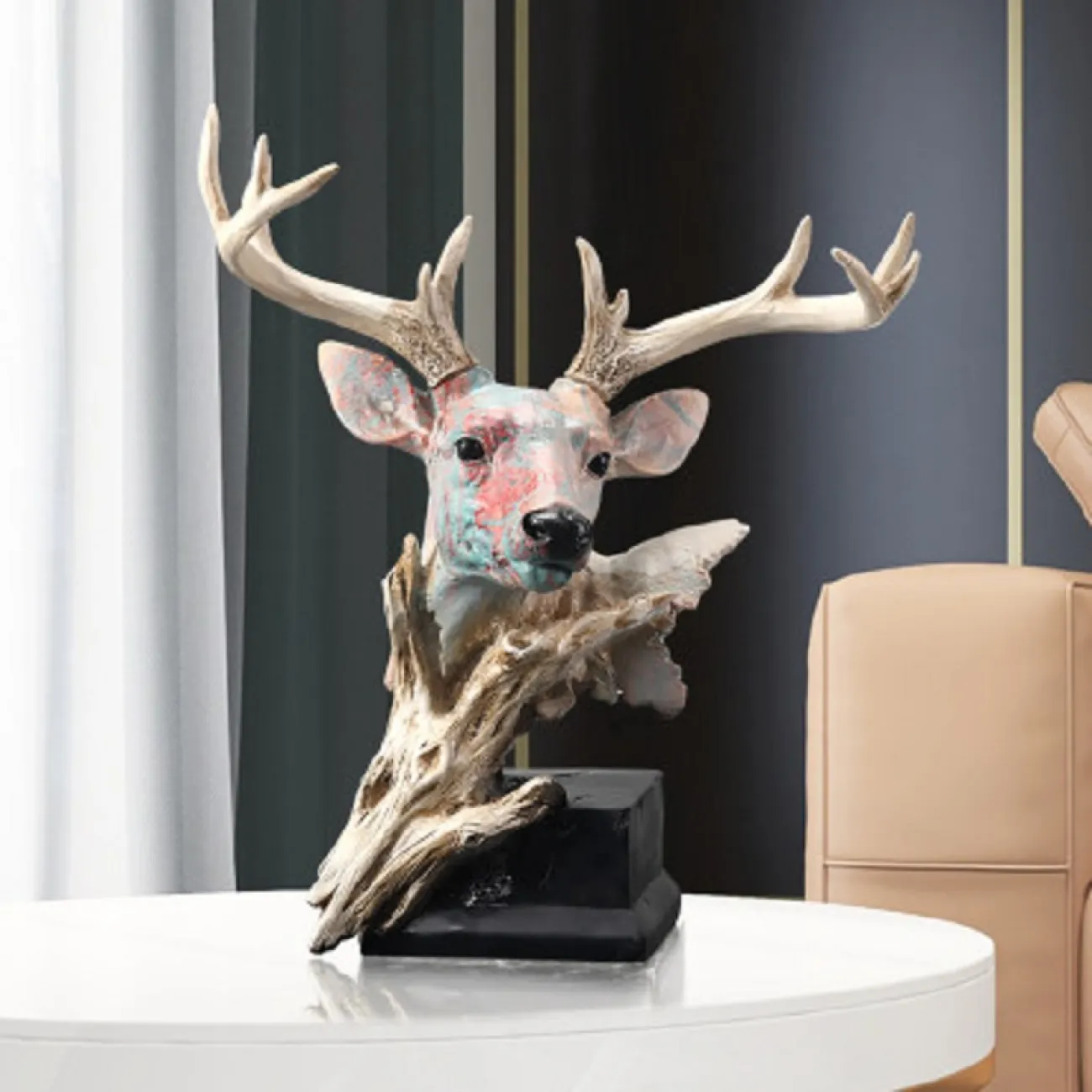 Настольная статуэтка Nordic Elk ручной росписи