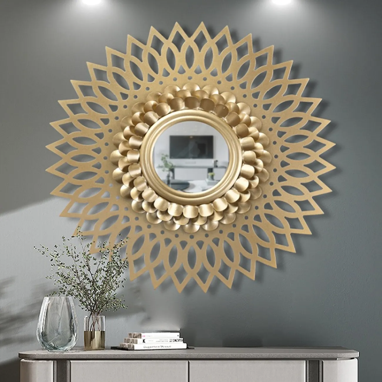 Настенное зеркало-декор DKR-19260-23 Настенное зеркало-декор DKR-19260-23