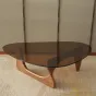  Стеклянный журнальный столик Noguchi Yong 