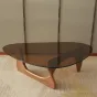  Стеклянный журнальный столик Noguchi Yong 
