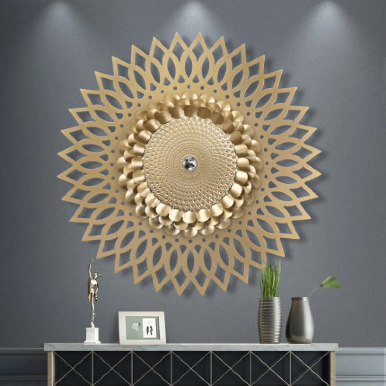 Настенное зеркало-декор DKR-19260-23 Настенное зеркало-декор DKR-19260-23