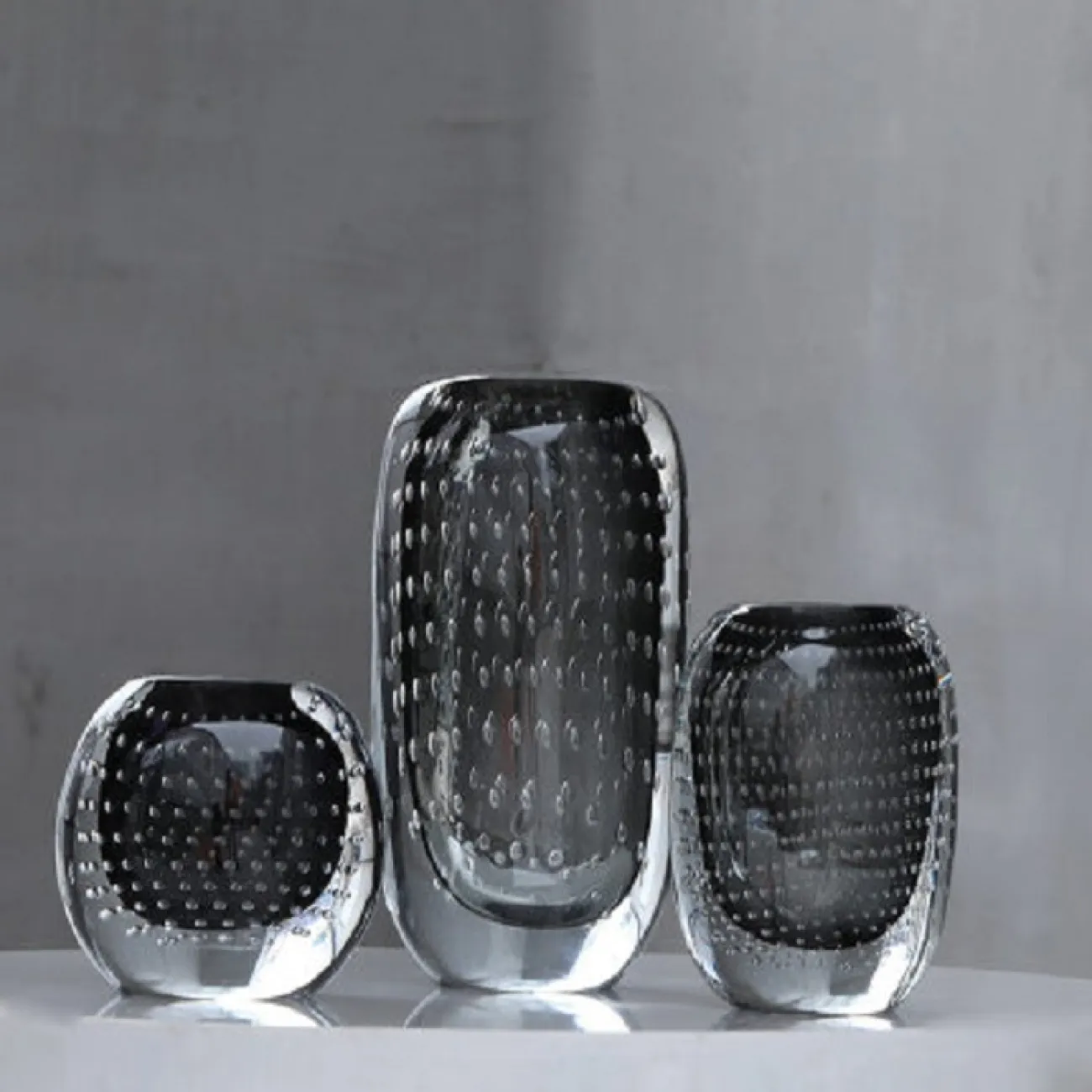 Настольная стеклянная 3D ваза Wind Flower ручной выдувки