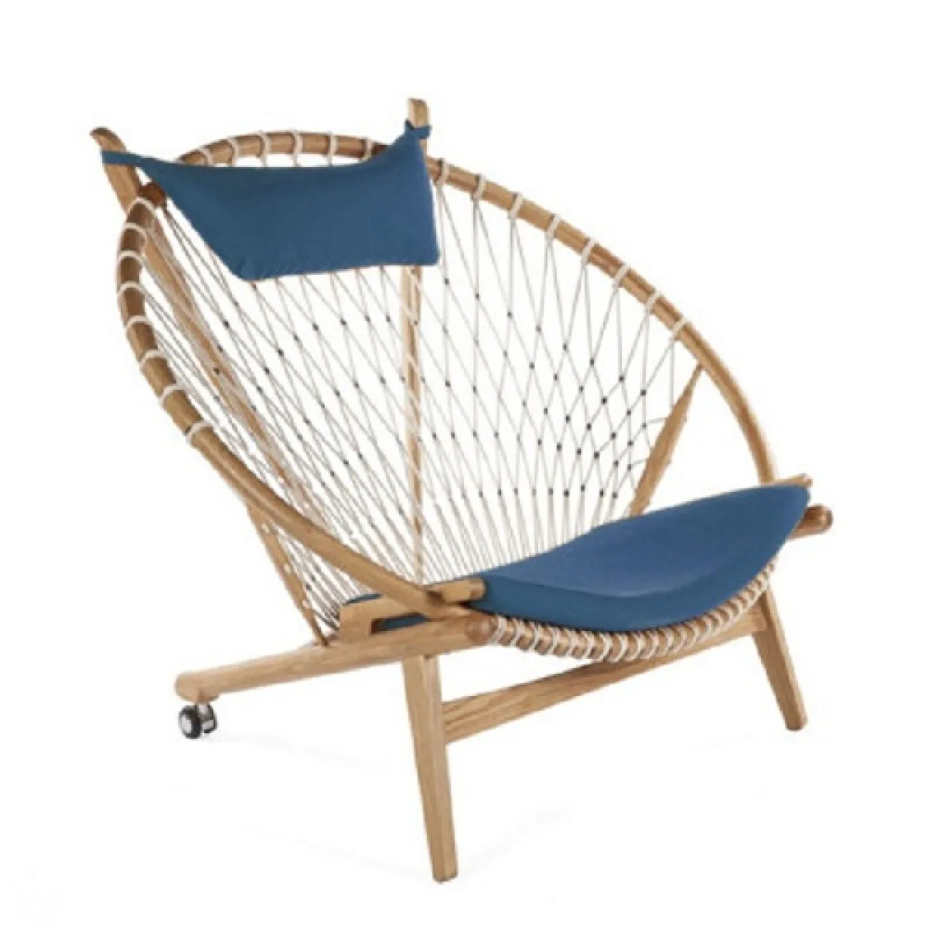  Плетенный стул шезлонг из натурального дерева Sheikh